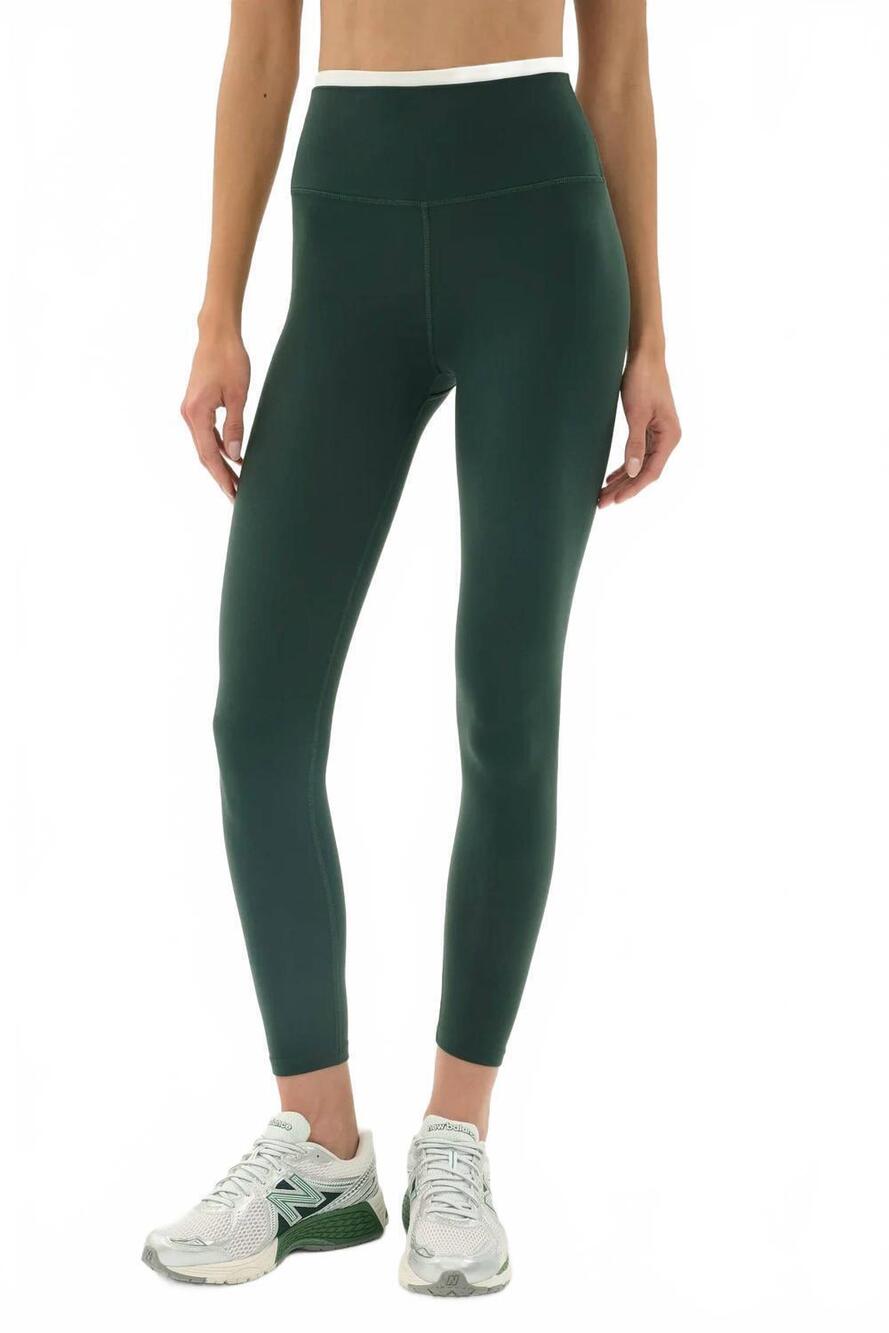 NEW SPLITS59 women's dual airweight leggings in military/white
